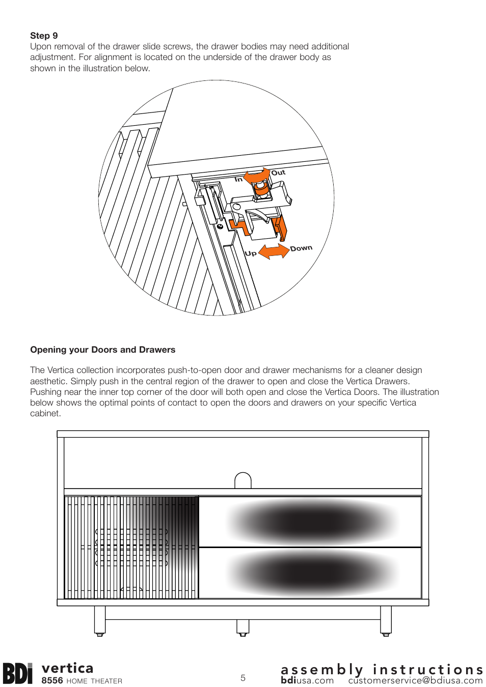 Vertica | BDI 8556 VERTICA User Manual | Page 5 / 7