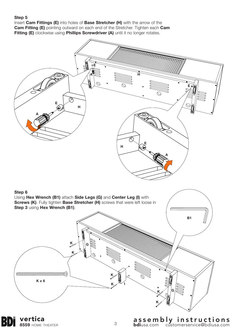 Vertica | BDI 8559 VERTICA User Manual | Page 3 / 4