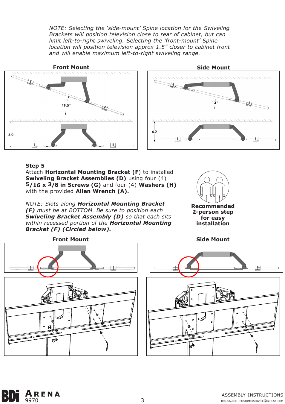 BDI 9970 ARENA User Manual | Page 3 / 5