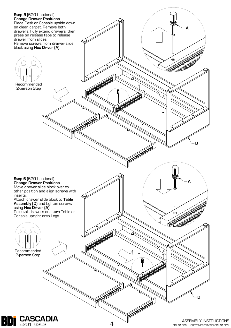 Cascadia | BDI 6201 CASCADIA User Manual | Page 4 / 4