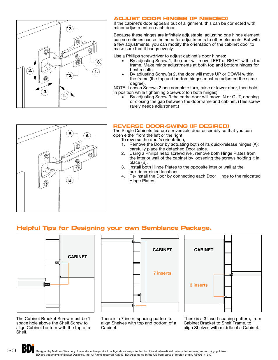 BDI Semblance modular system User Manual | Page 20 / 24