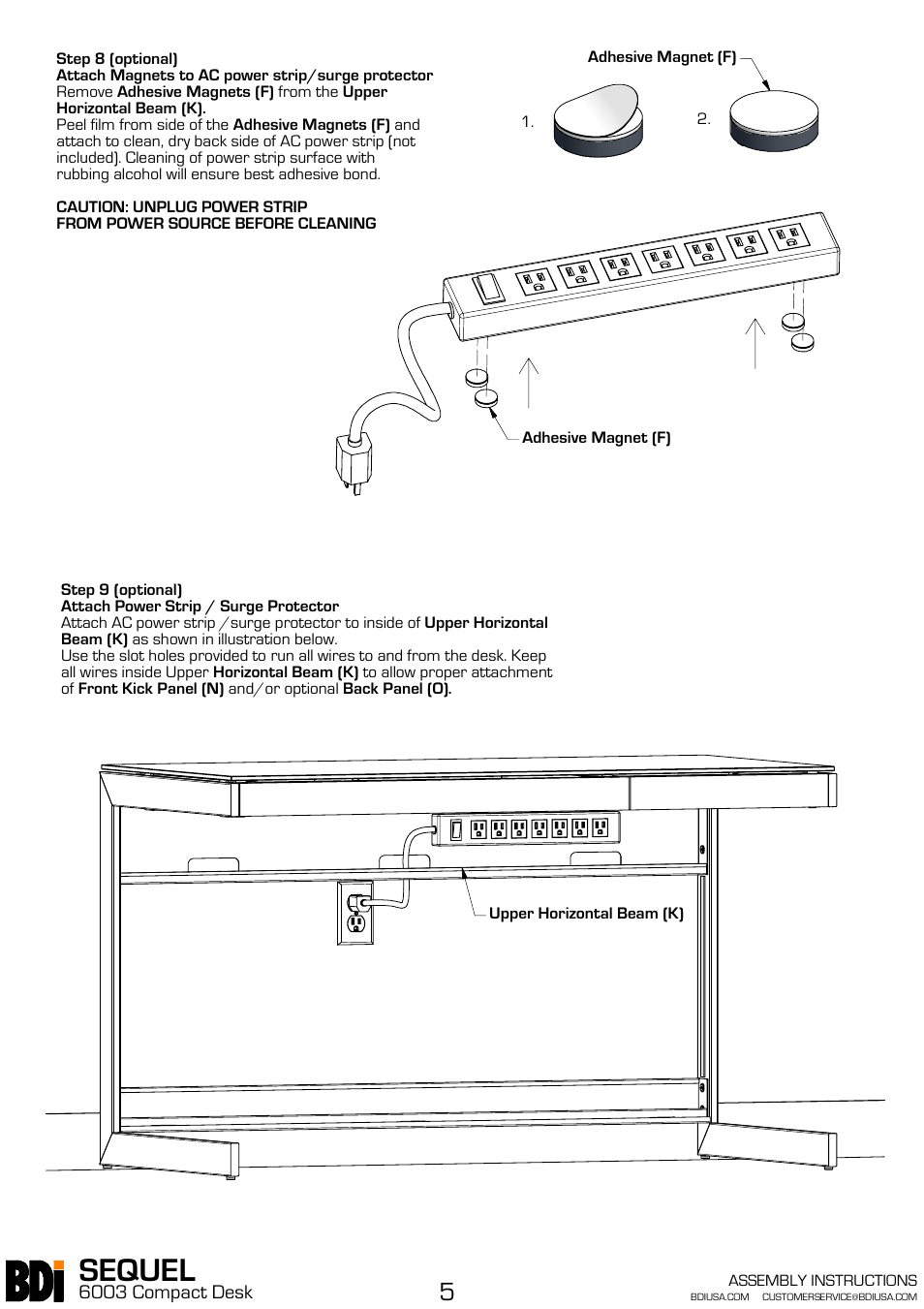 Sequel | BDI 6003 Sequel User Manual | Page 5 / 6