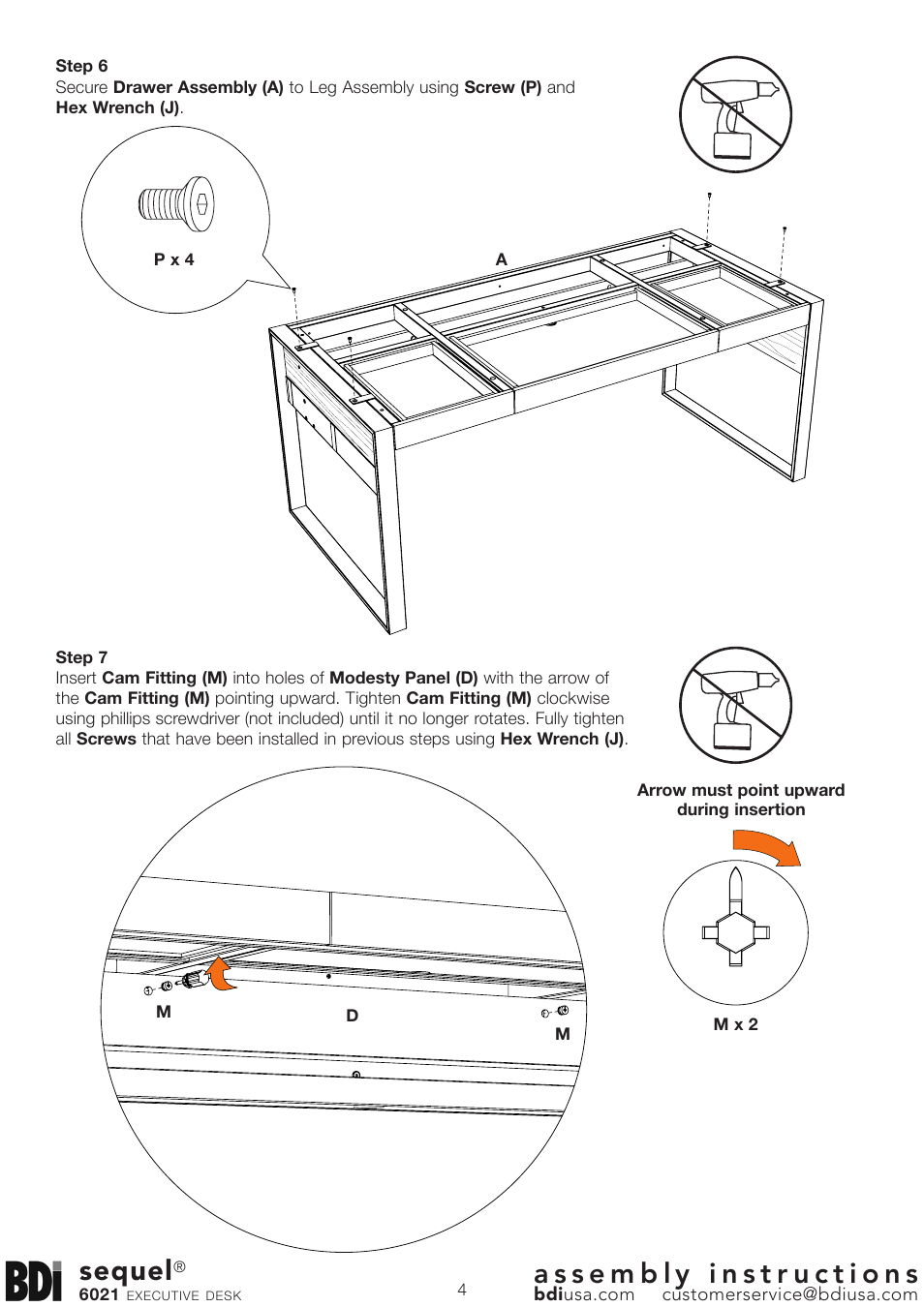 Sequel | BDI 6021 Sequel User Manual | Page 4 / 6