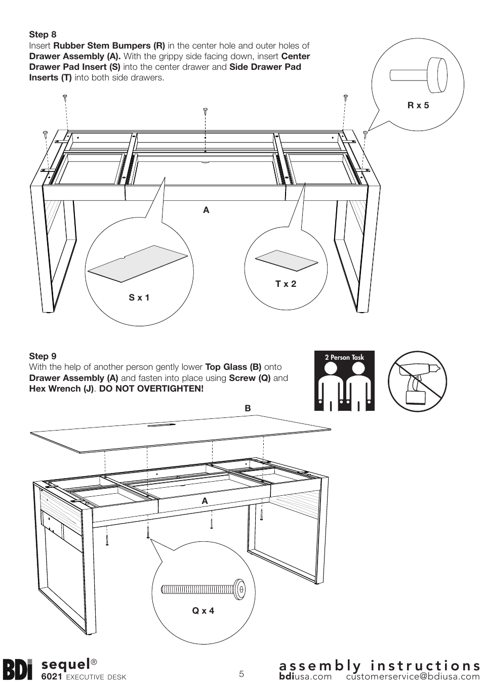 Sequel | BDI 6021 Sequel User Manual | Page 5 / 6