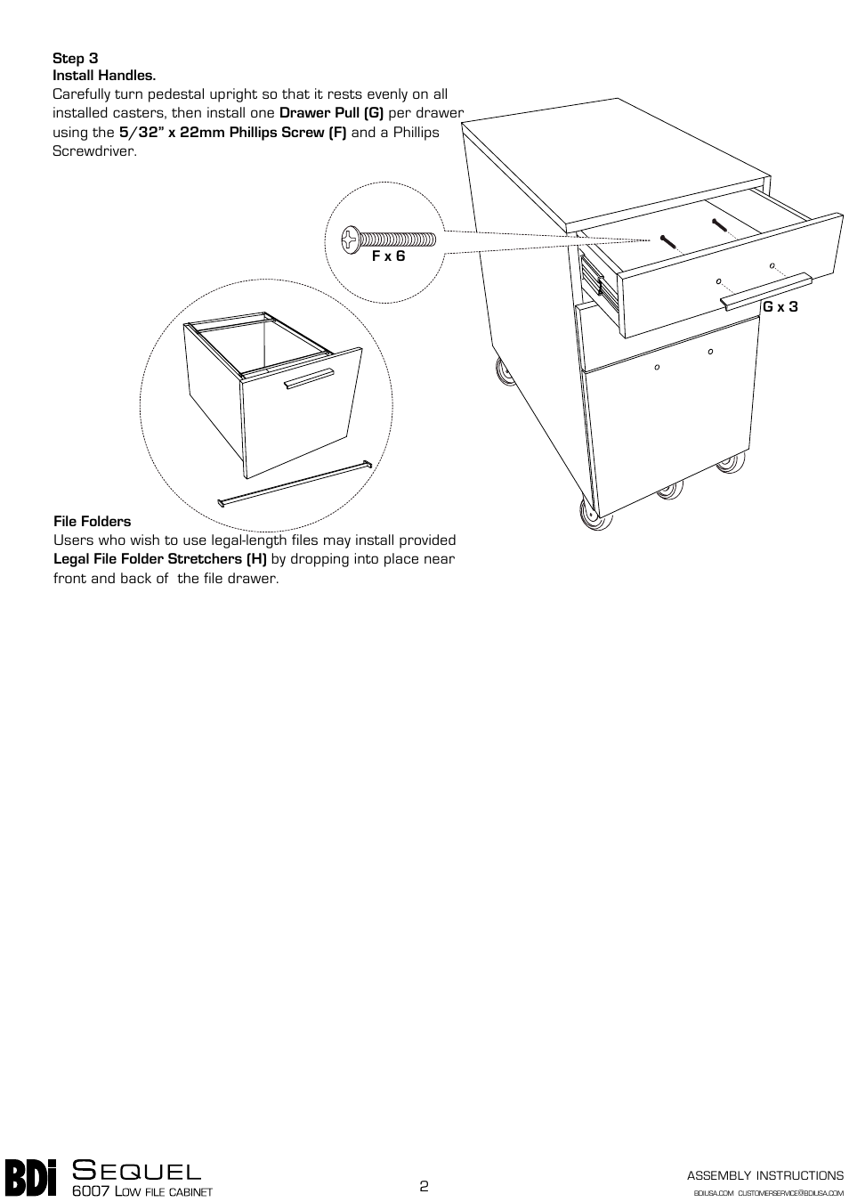 BDI 6007 Sequel User Manual | Page 2 / 2