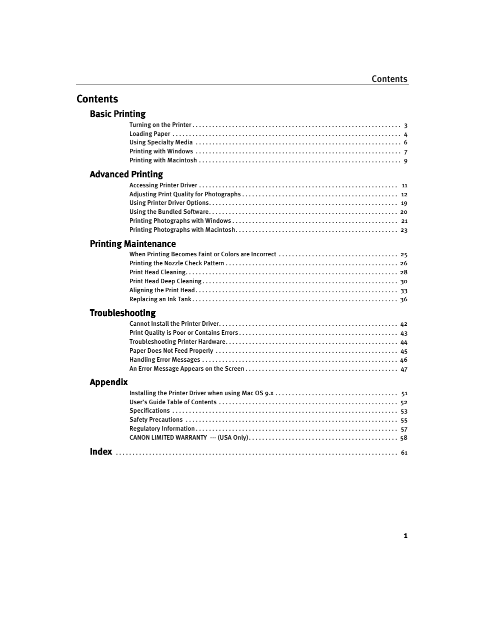 Canon i 250 User Manual | Page 3 / 64