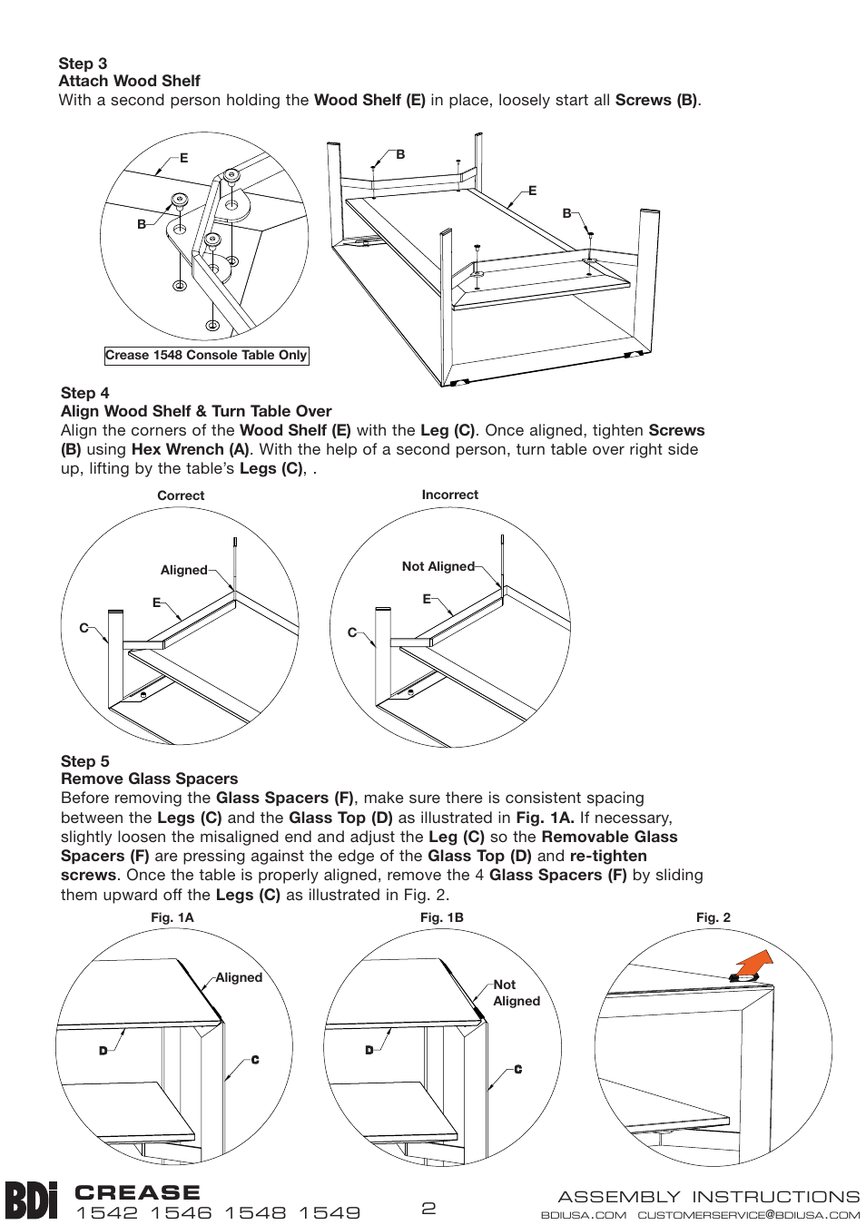 Crease | BDI 1542 Crease User Manual | Page 2 / 2