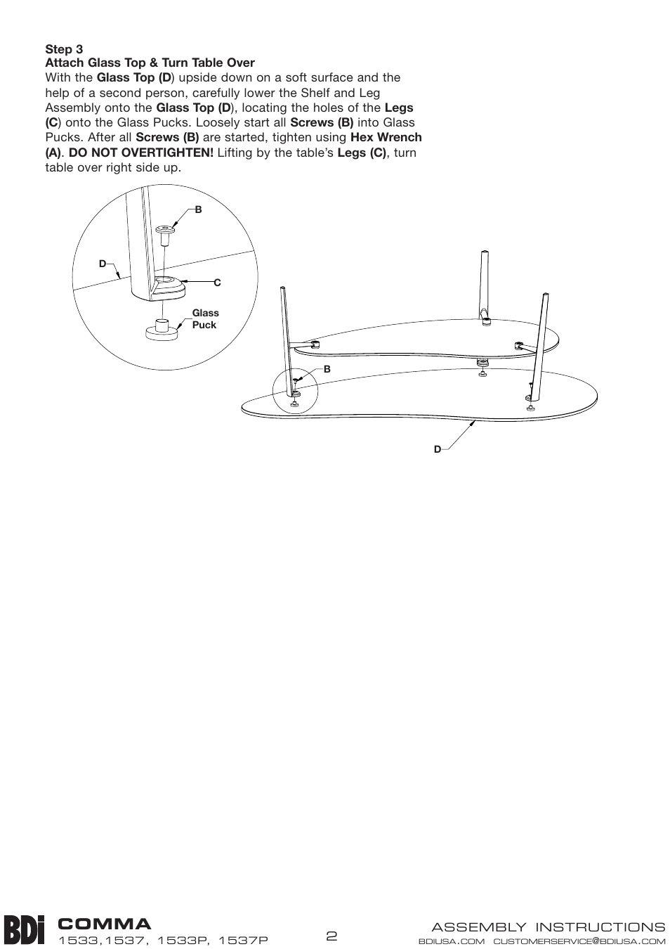 Comma | BDI 1533 Comma User Manual | Page 2 / 2