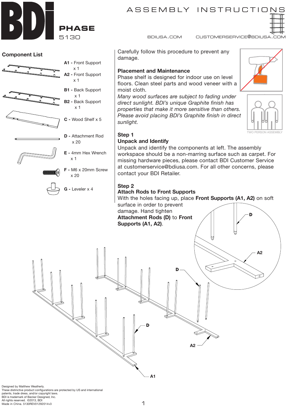 BDI 5130 PHASE User Manual | 4 pages