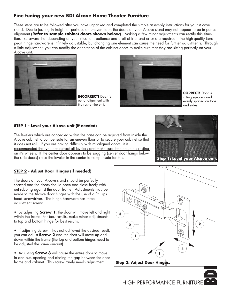 High performance furniture | BDI 8200 Alcove User Manual | Page 10 / 10