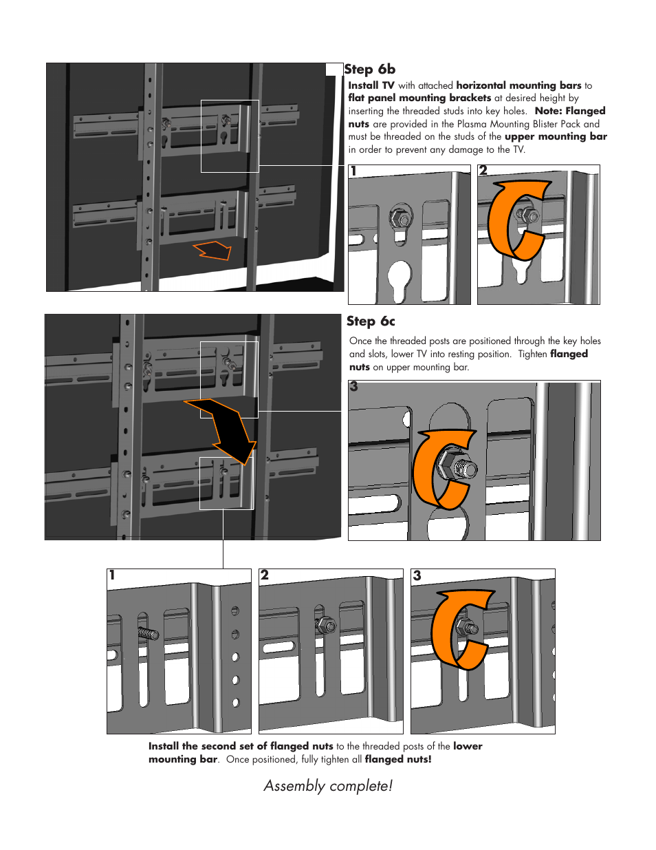 Assembly complete | BDI 8200 Alcove User Manual | Page 9 / 10