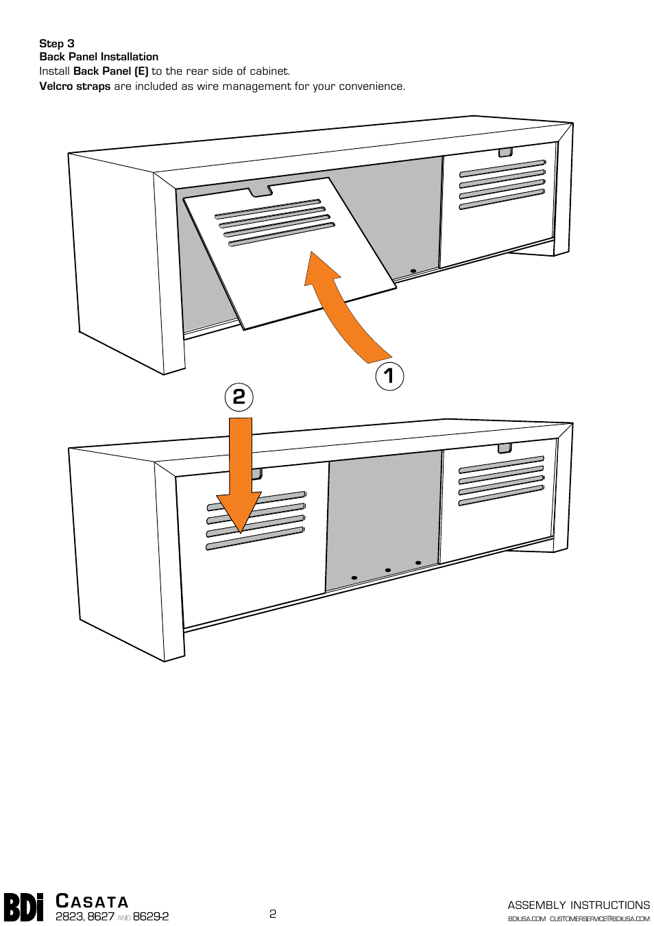 BDI 2823 Casata User Manual | Page 2 / 3