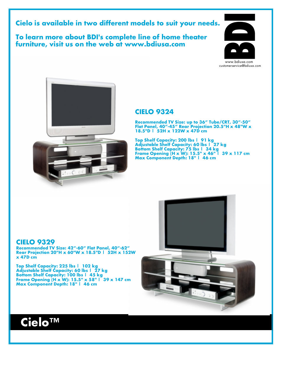 Cielo, Cielo 9329 | BDI 9324 Cielo User Manual | Page 4 / 4