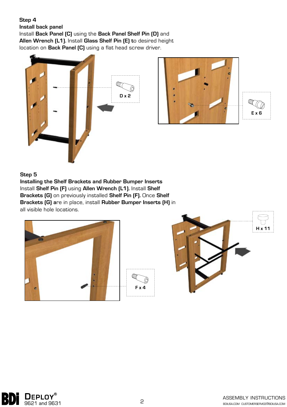 BDI 9621 Deploy User Manual | Page 2 / 3