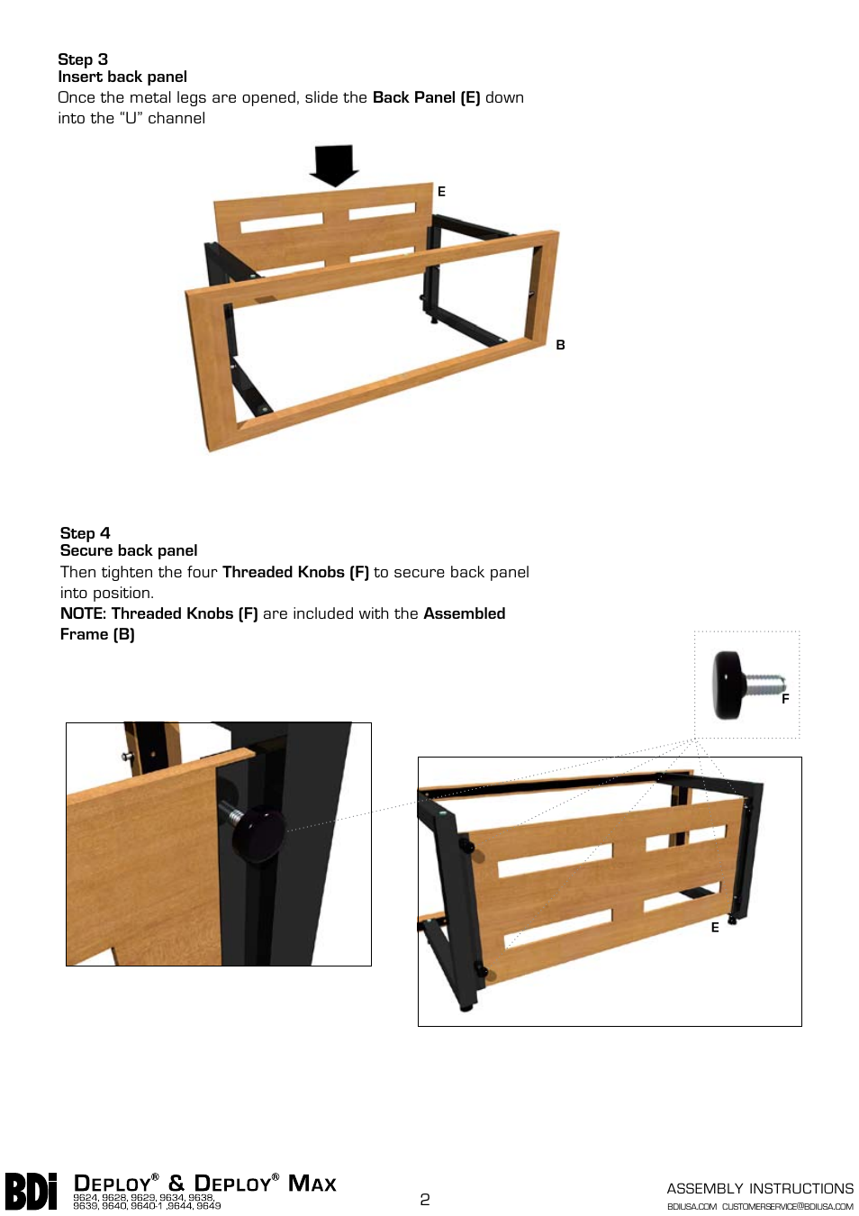 BDI 9624 Deploy User Manual | Page 2 / 3