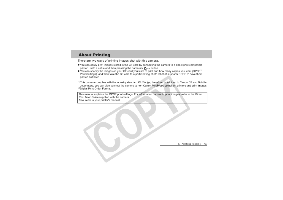 About printing | Canon CDI-E151-010 User Manual | Page 129 / 179