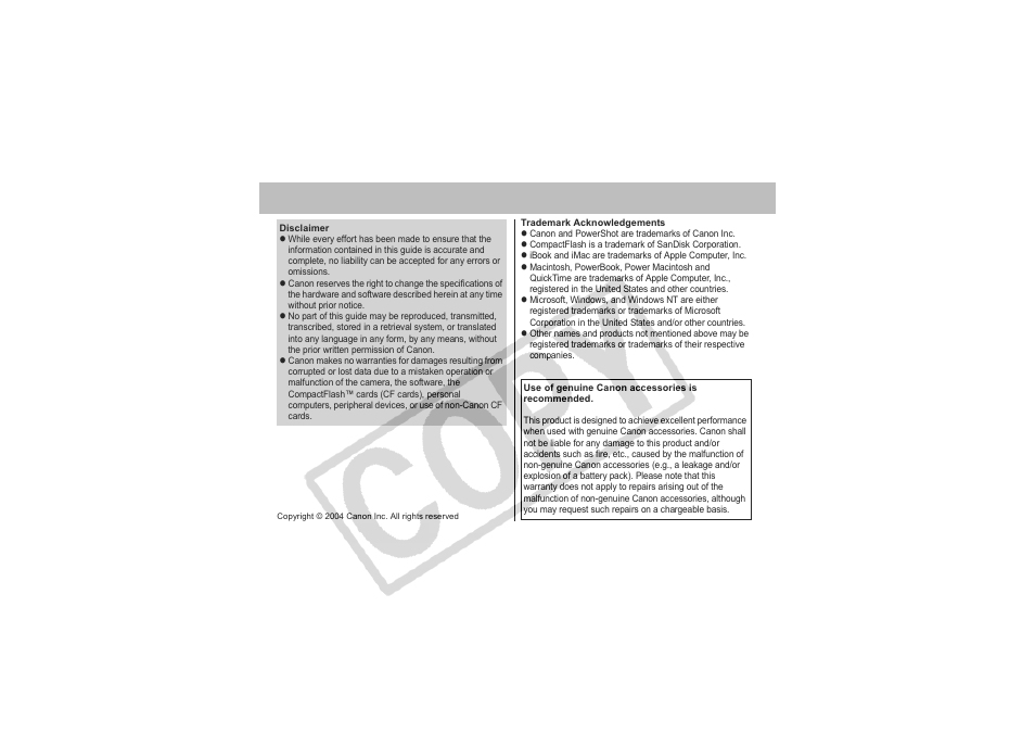 Canon CDI-E151-010 User Manual | Page 2 / 179