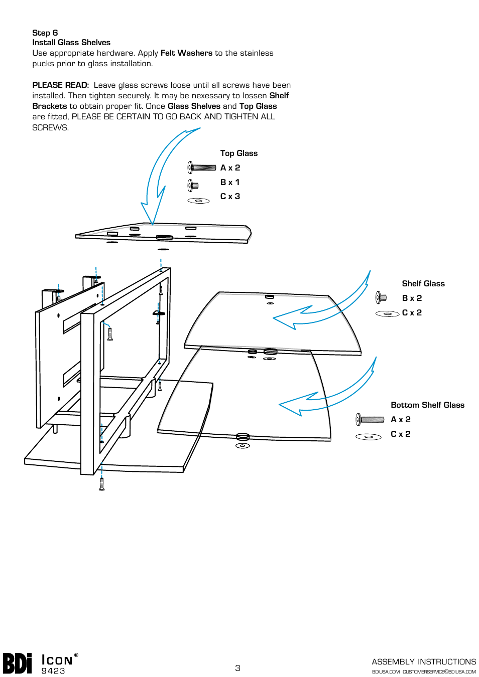 BDI 9423 Icon User Manual | Page 3 / 4