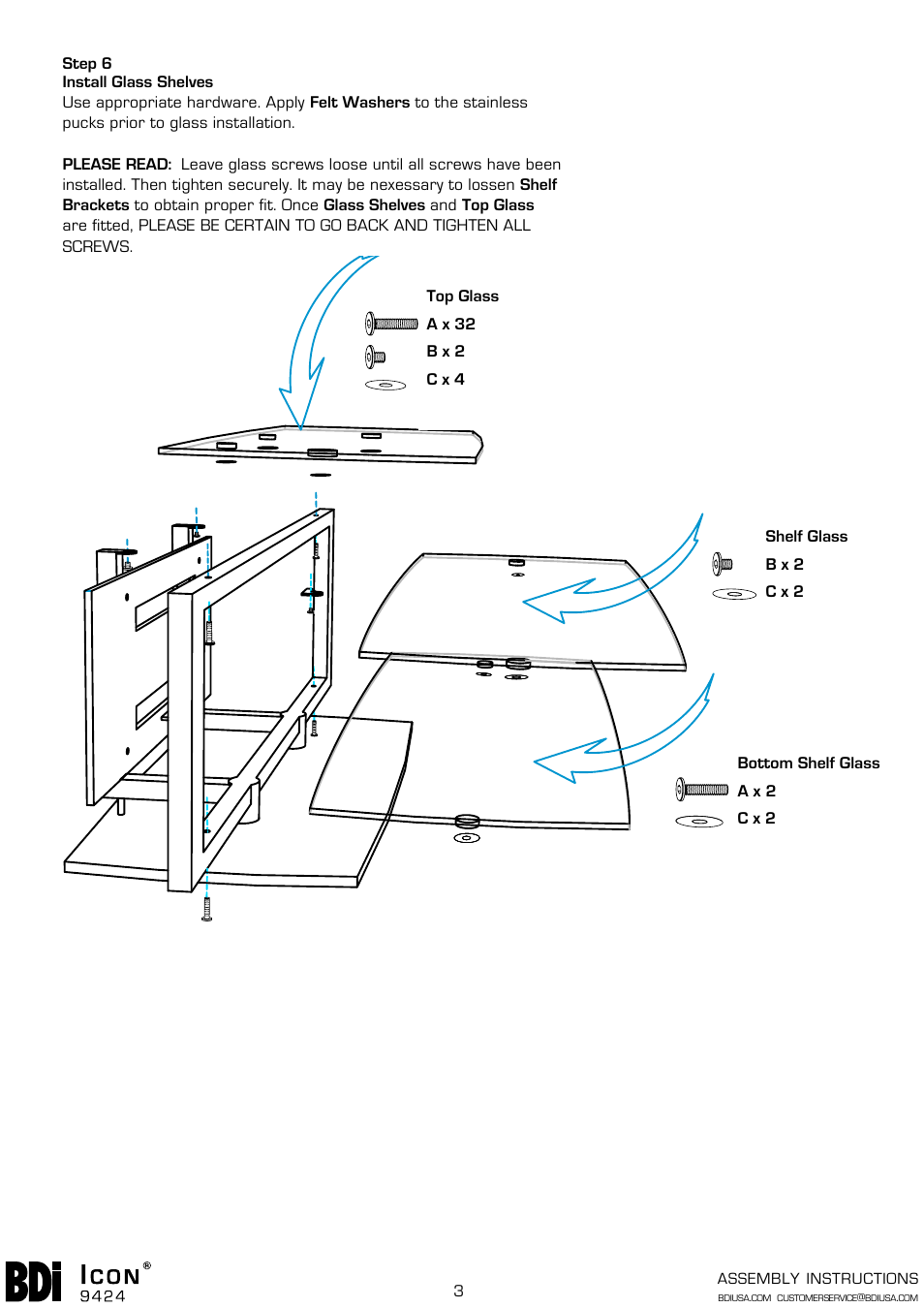 BDI 9424 Icon User Manual | Page 3 / 4