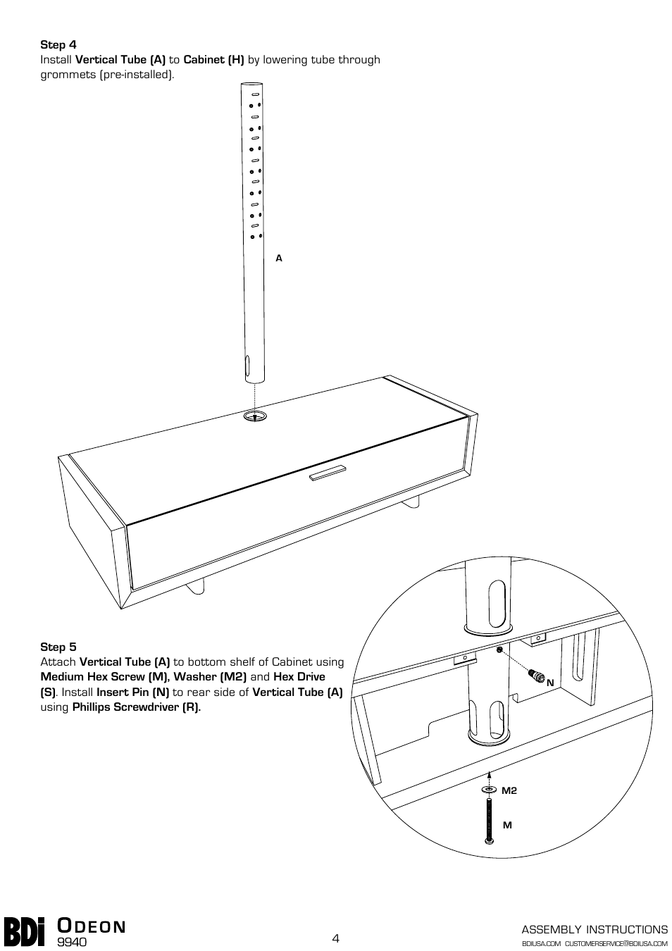 BDI 9940 Odeon User Manual | Page 4 / 7