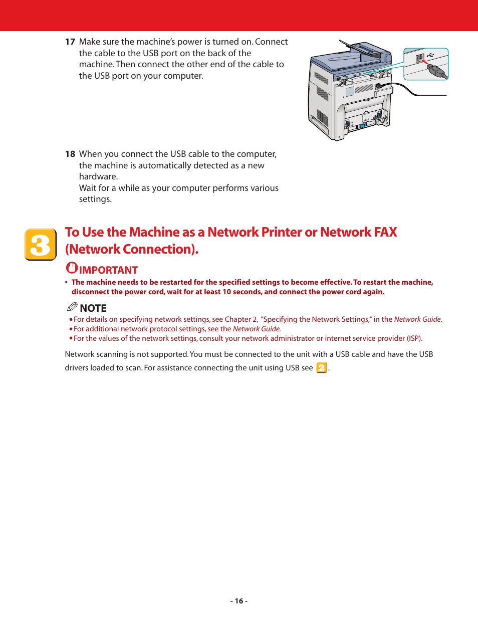 Important | Canon ImageCLASS MF8180c User Manual | Page 16 / 24