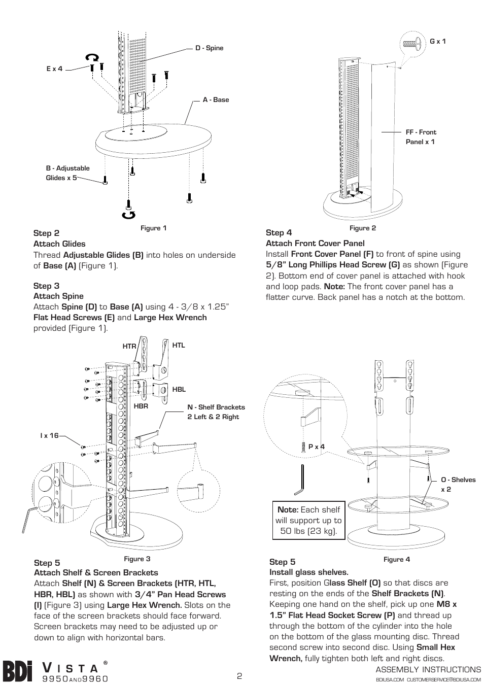 BDI 9950 Vista User Manual | Page 2 / 3