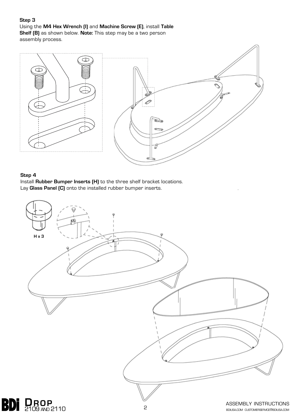 BDI 2109 Drop User Manual | Page 2 / 6