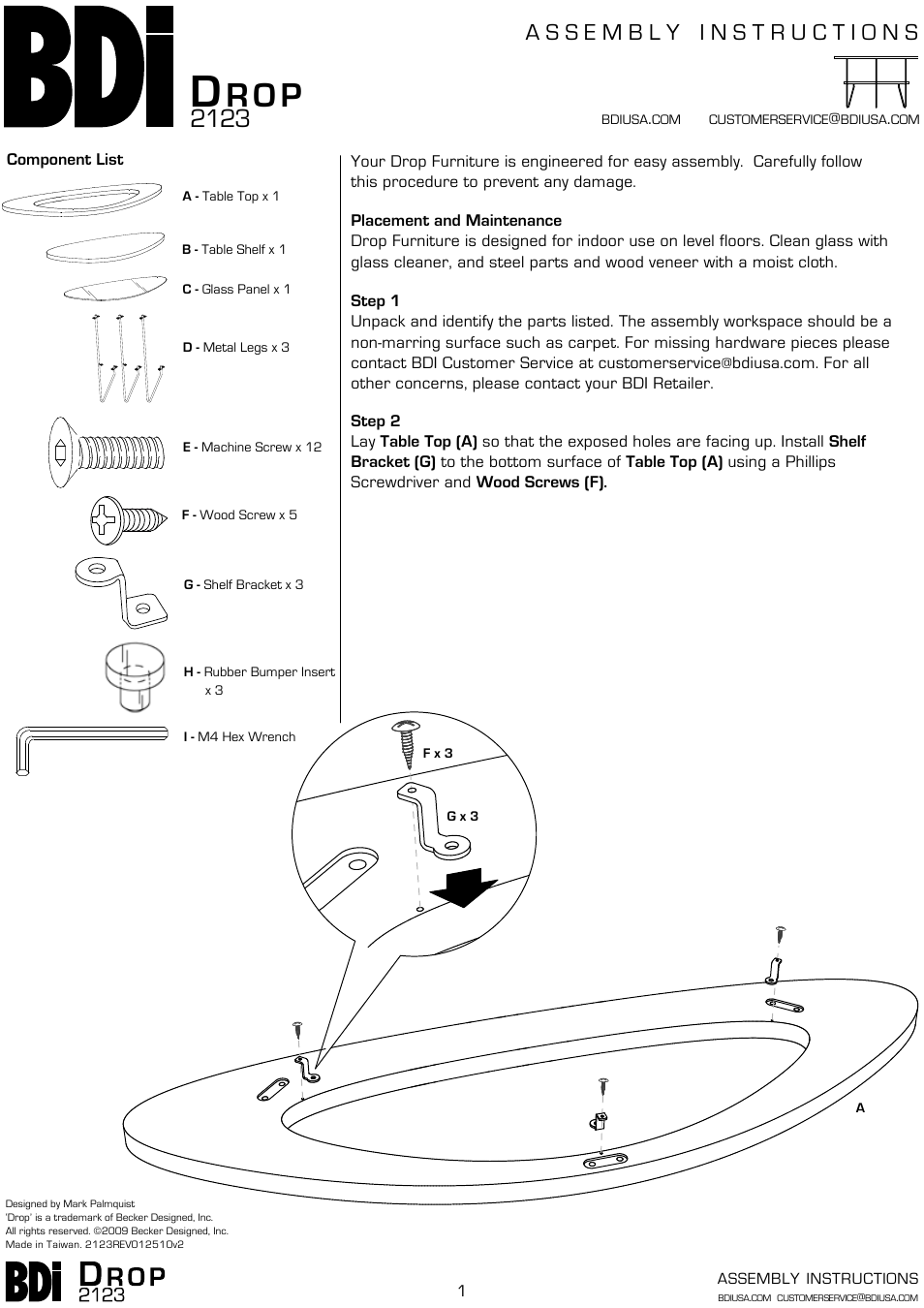 R o p | BDI 2109 Drop User Manual | Page 4 / 6
