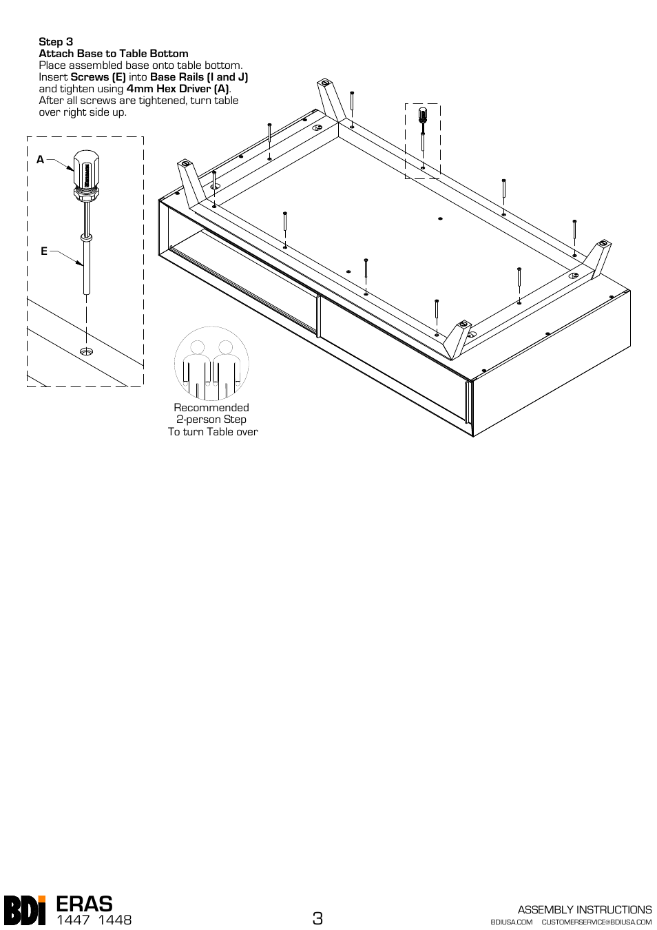 Eras | BDI 1441 ERAS User Manual | Page 6 / 6