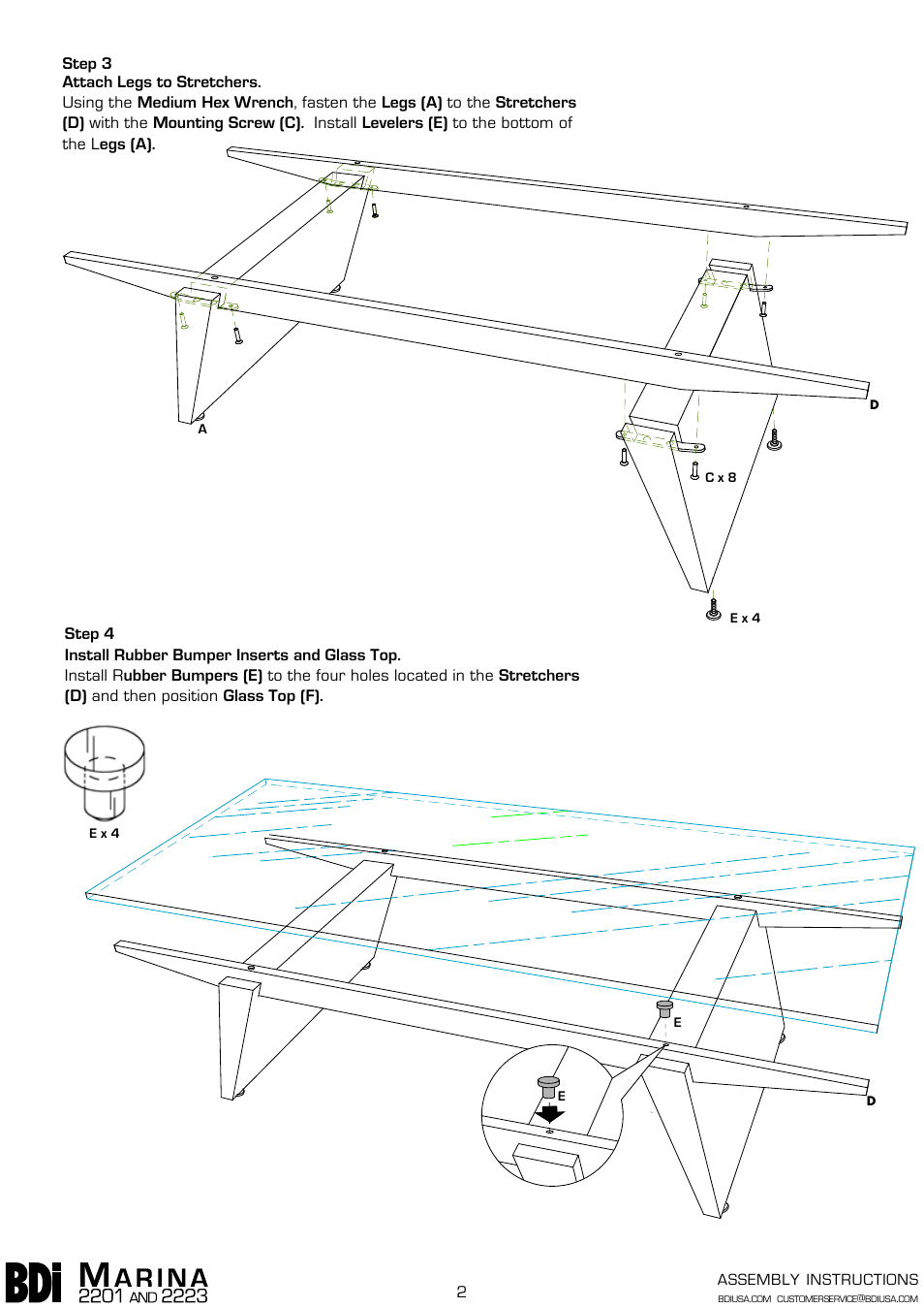 BDI 2201 Marina User Manual | Page 2 / 3
