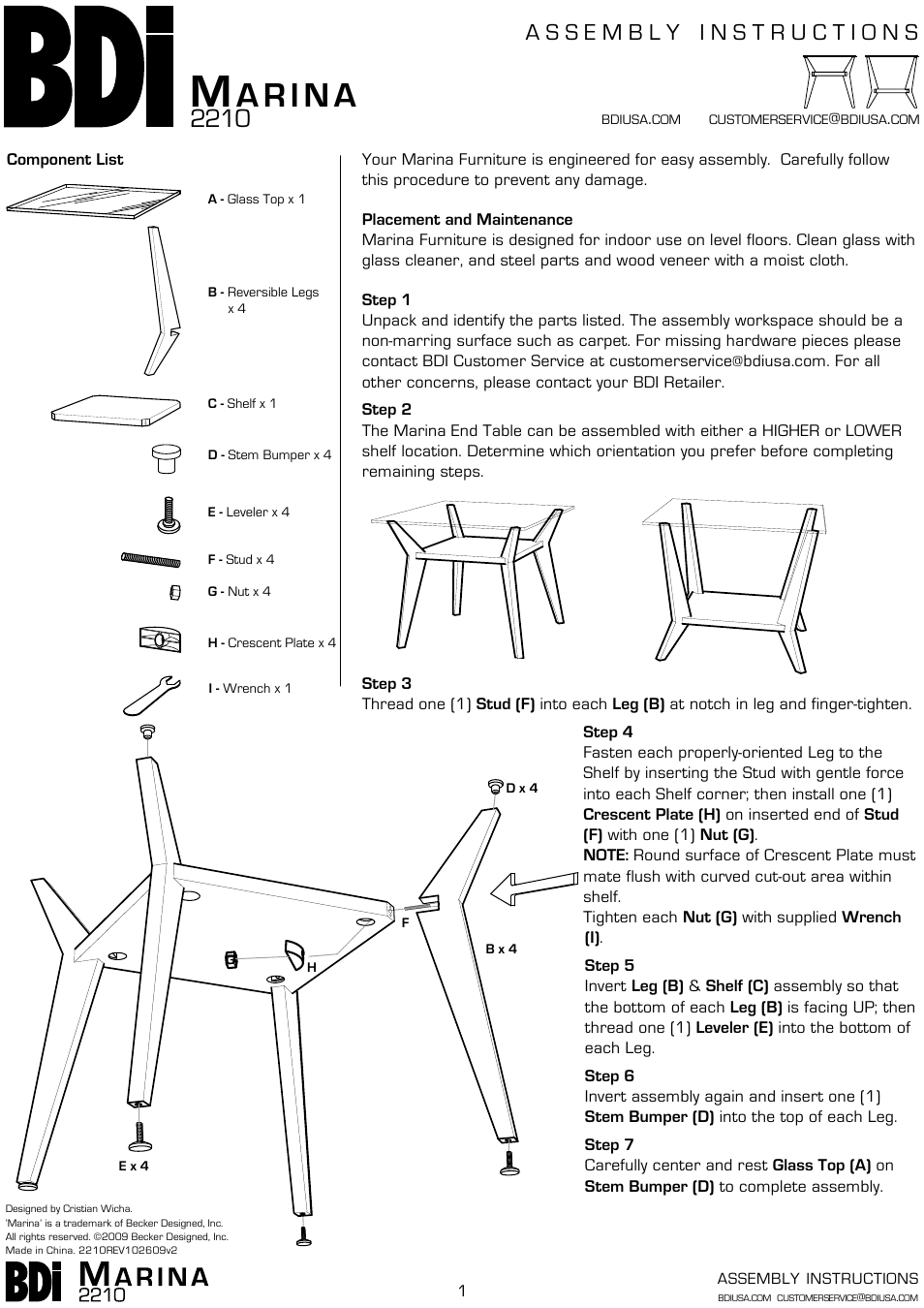 BDI 2201 Marina User Manual | Page 3 / 3