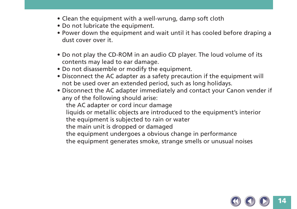 Canon FB620P User Manual | Page 14 / 79