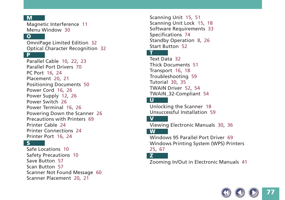 Canon FB620P User Manual | Page 77 / 79