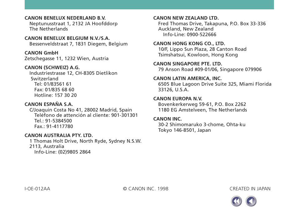 Canon FB620P User Manual | Page 79 / 79