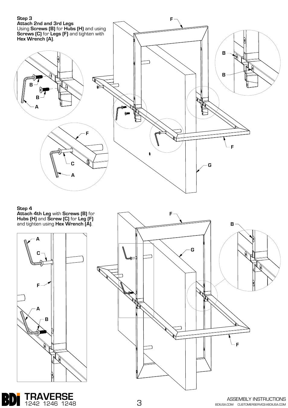 Traverse | BDI 1242 TRAVERSE User Manual | Page 3 / 4