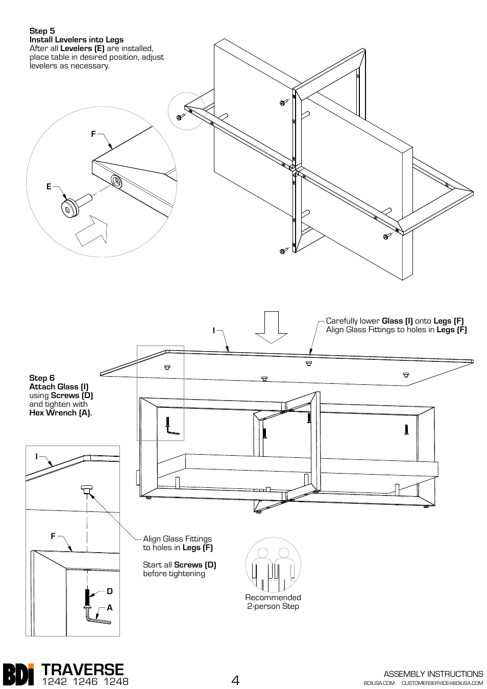 Traverse | BDI 1242 TRAVERSE User Manual | Page 4 / 4