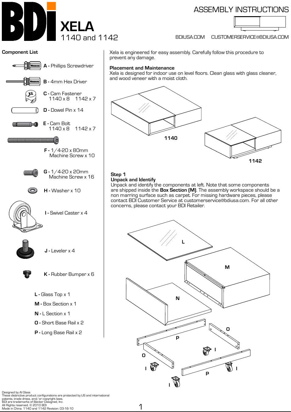 BDI 1140 XELA User Manual | 16 pages