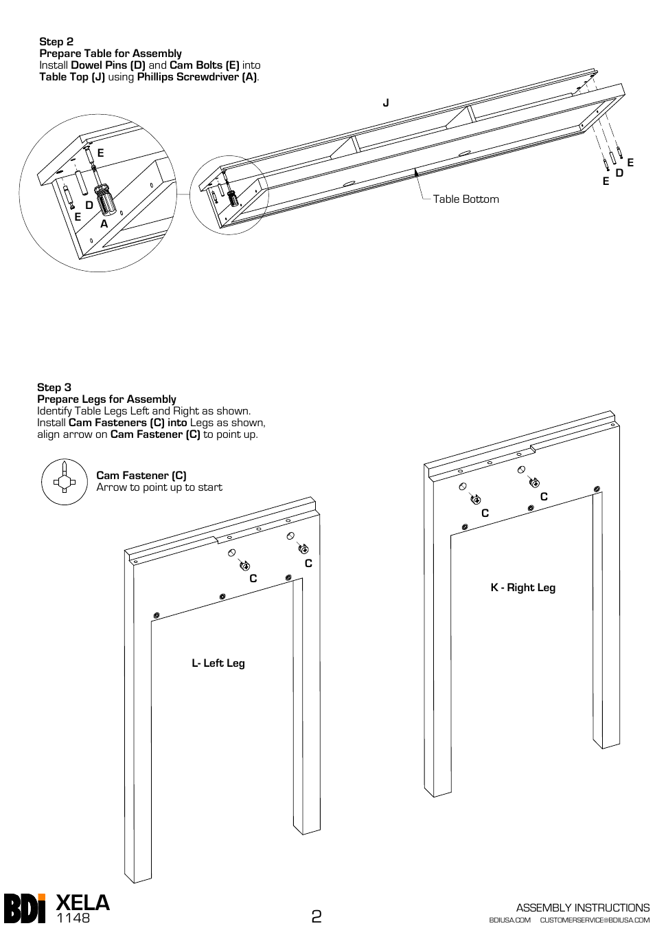 Xela | BDI 1140 XELA User Manual | Page 14 / 16