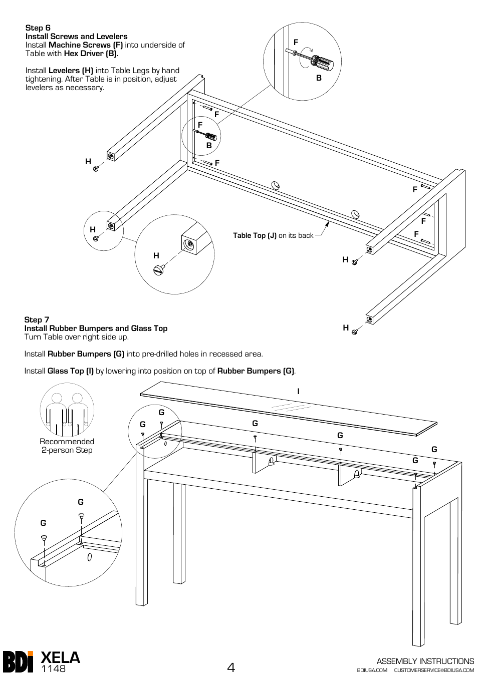 Xela | BDI 1140 XELA User Manual | Page 16 / 16