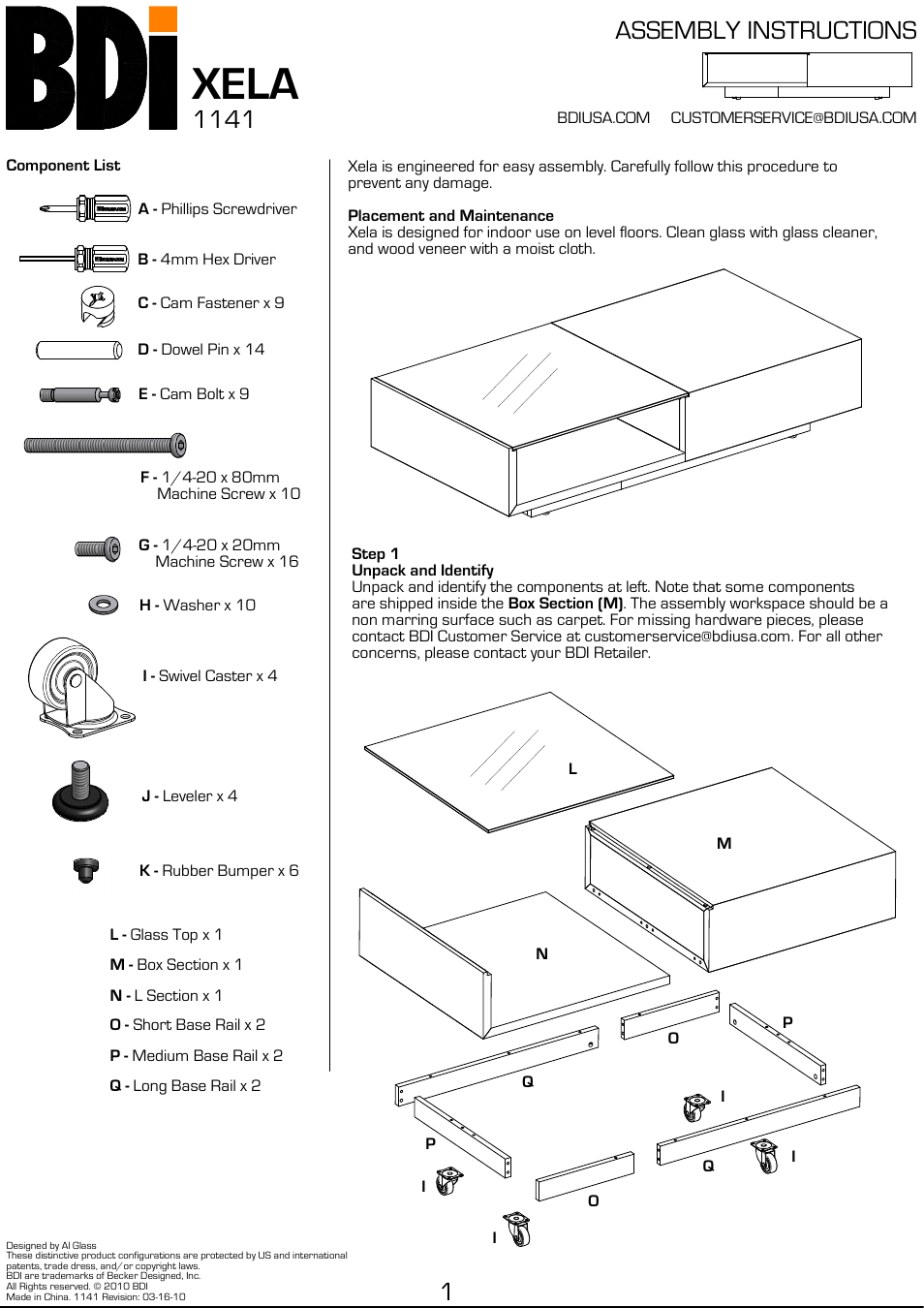 Xela_1141, Xela | BDI 1140 XELA User Manual | Page 5 / 16
