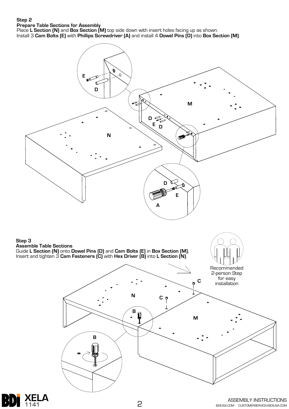 Xela | BDI 1140 XELA User Manual | Page 6 / 16