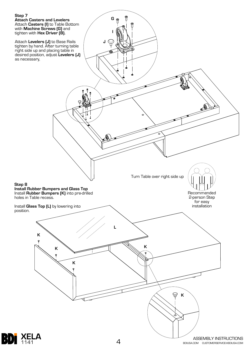 Xela | BDI 1140 XELA User Manual | Page 8 / 16