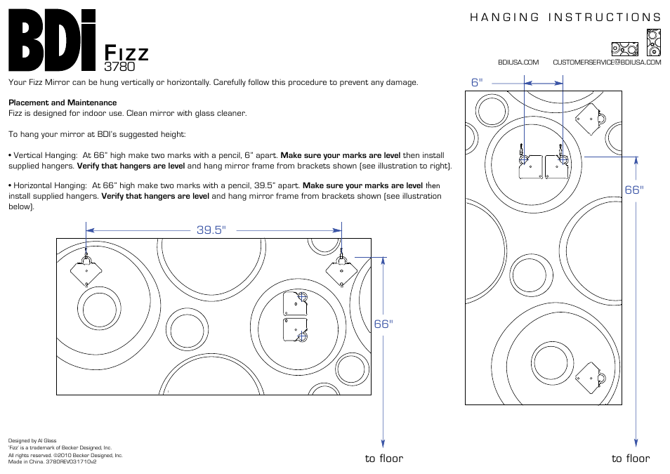 BDI 3780 Fizz User Manual | 1 page