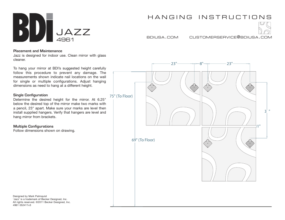 BDI 4961 Jazz User Manual | 1 page