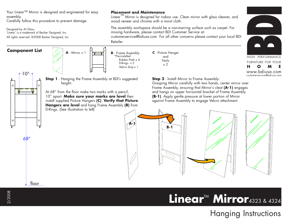 BDI 4323 Linear User Manual | 1 page