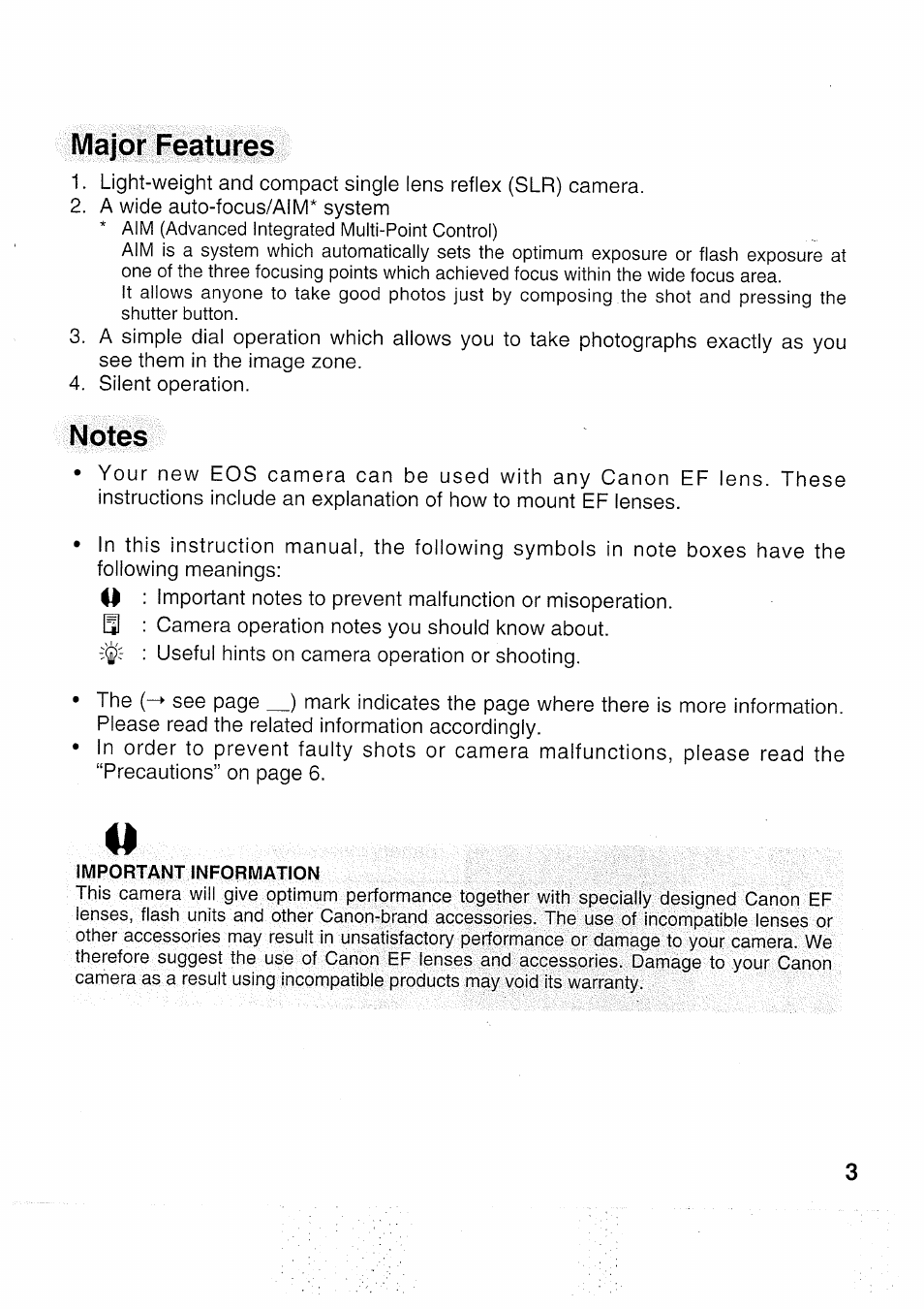 Canon EOS 5000 User Manual | Page 3 / 64