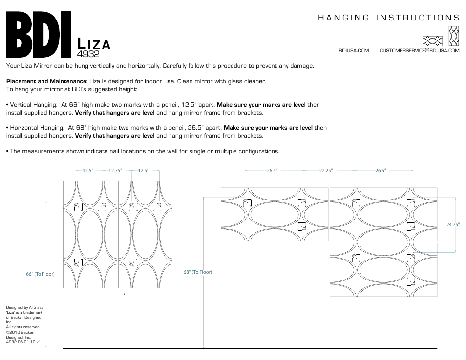 BDI 4932 Liza User Manual | 1 page