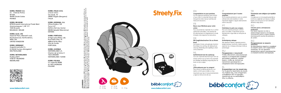 Bebe Confort Streety.Fix User Manual | 94 pages