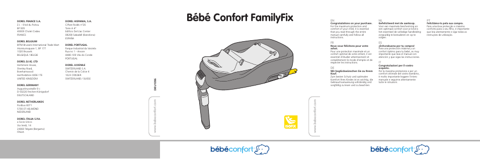 Bebe Confort FamilyFix User Manual | 42 pages