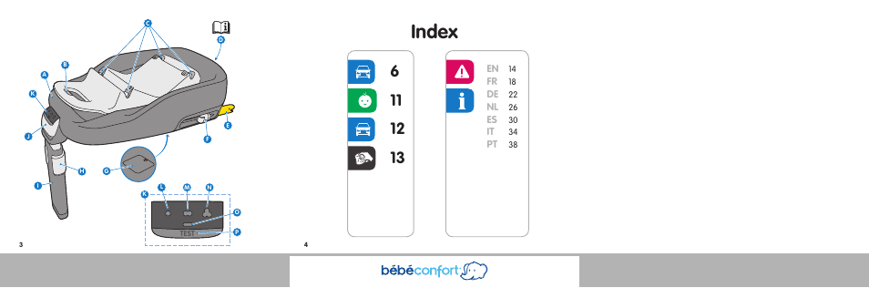 Index | Bebe Confort FamilyFix User Manual | Page 2 / 42